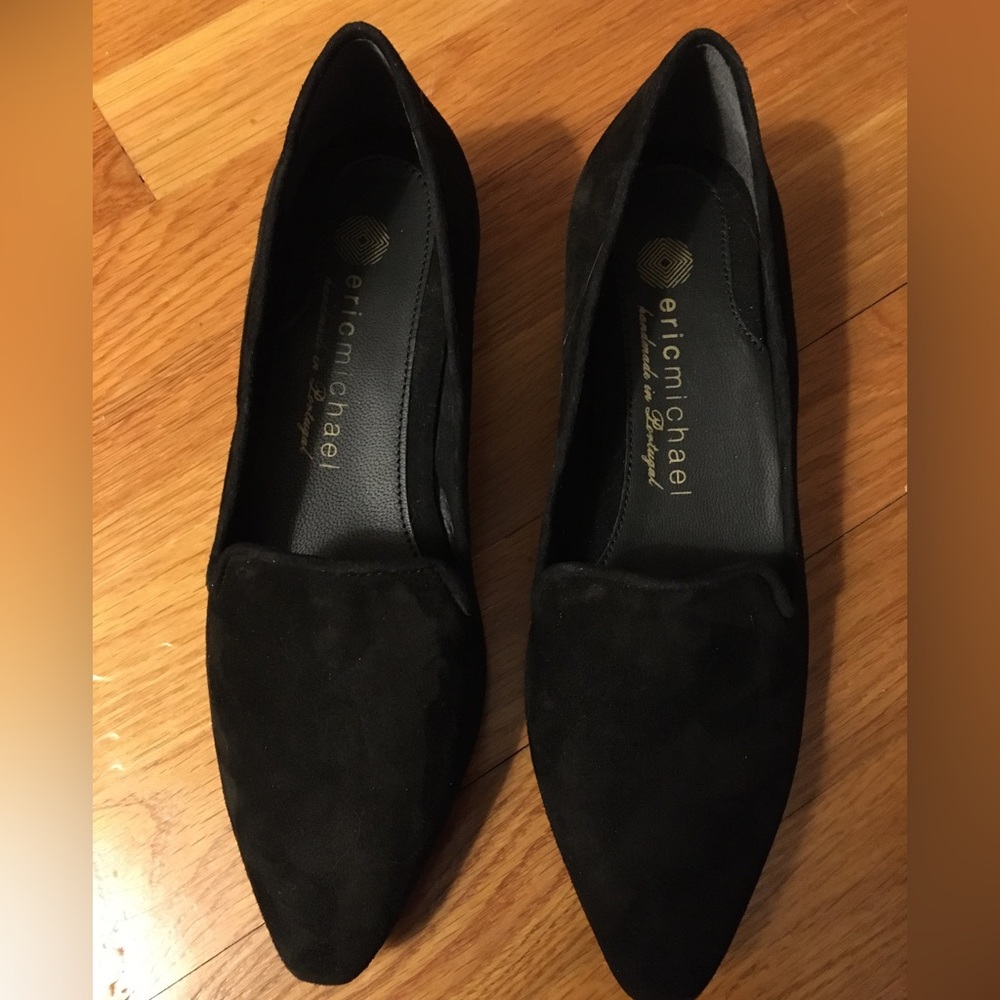 Eric Michael Zahara Leather Suede Flats